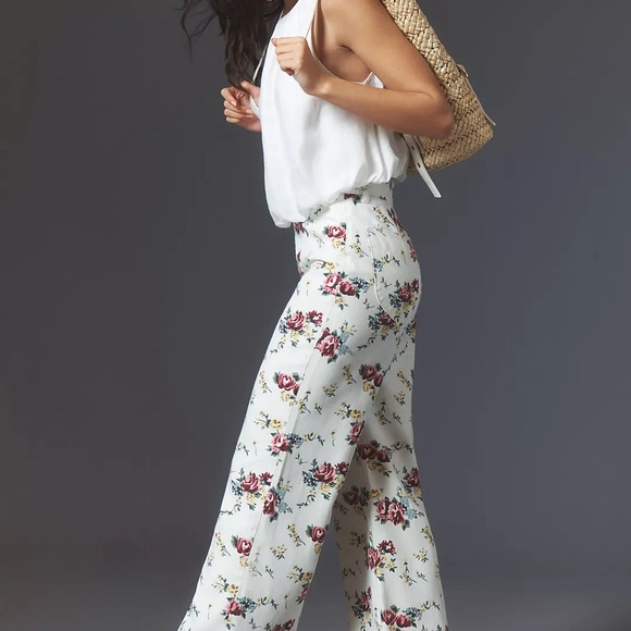 ROLLA’S High Rise Wide Leg Floral Print Jeans - Picture 4 of 16